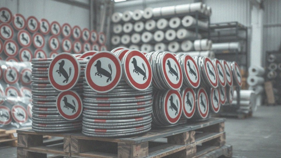 Jakie materiały są używane do produkcji znaków zakazu?